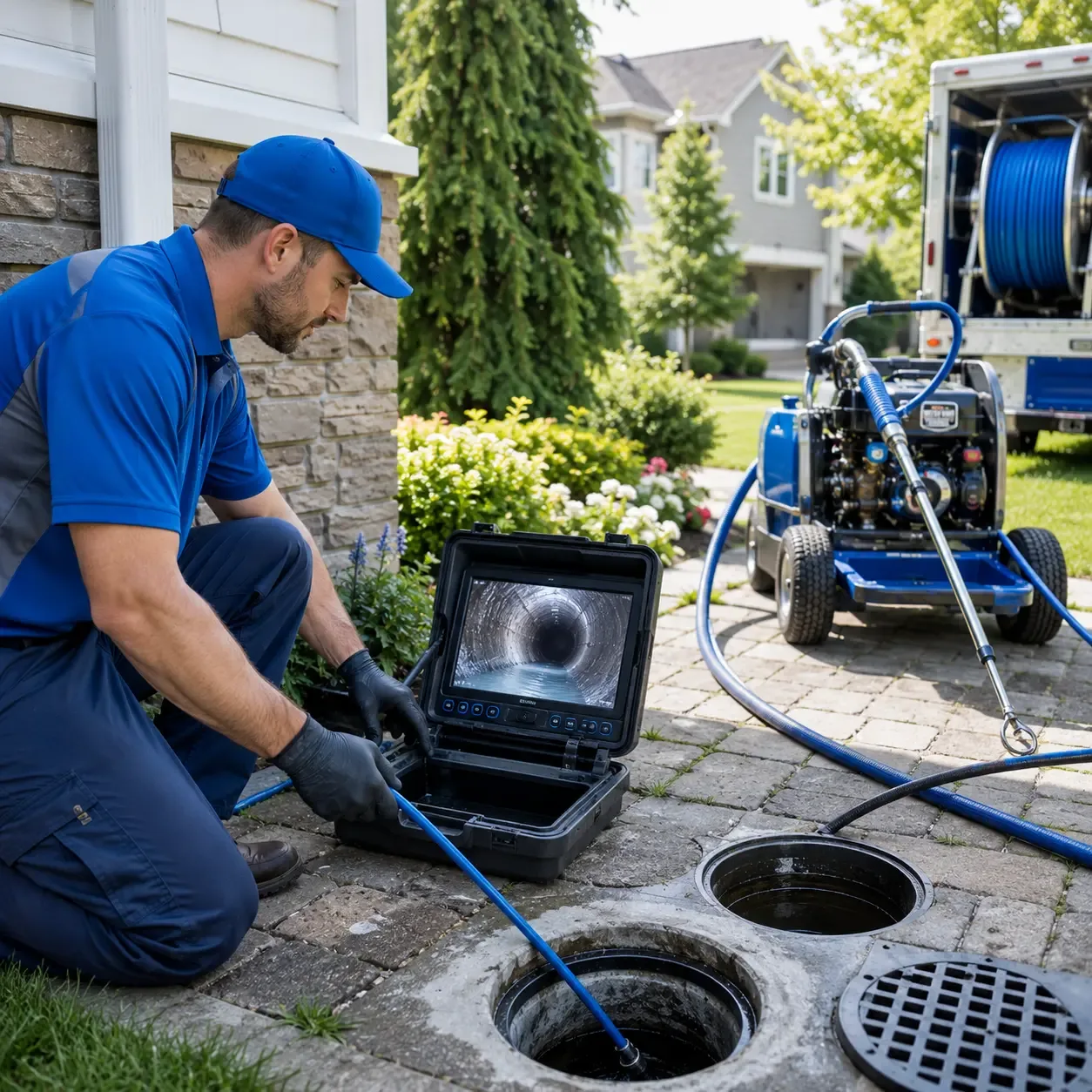 Outdoor drain cleaning professionals serving Lenexa, KS