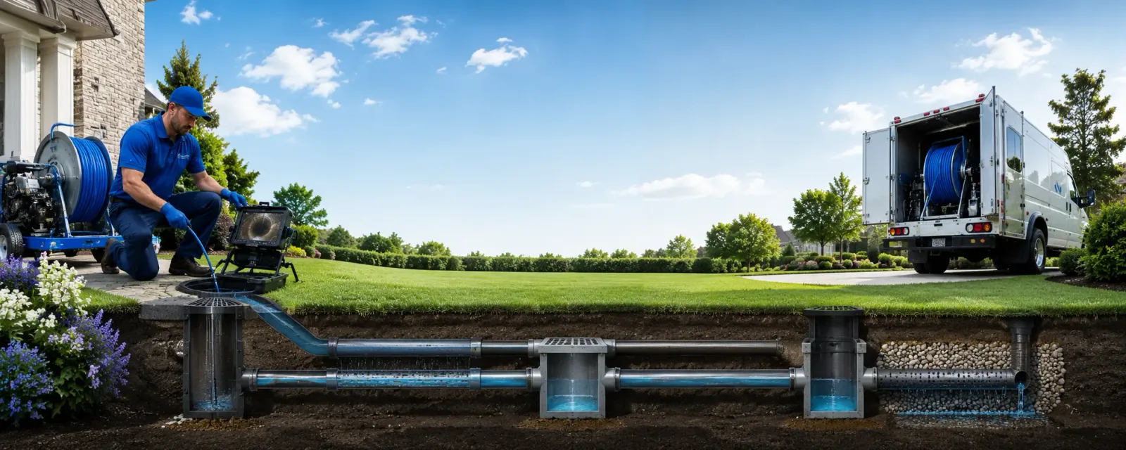 Outdoor drain cleaning information for Lenexa, KS